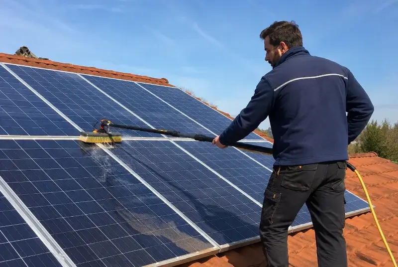 Nettoyage et entretien de panneaux solaires à Cébazan
